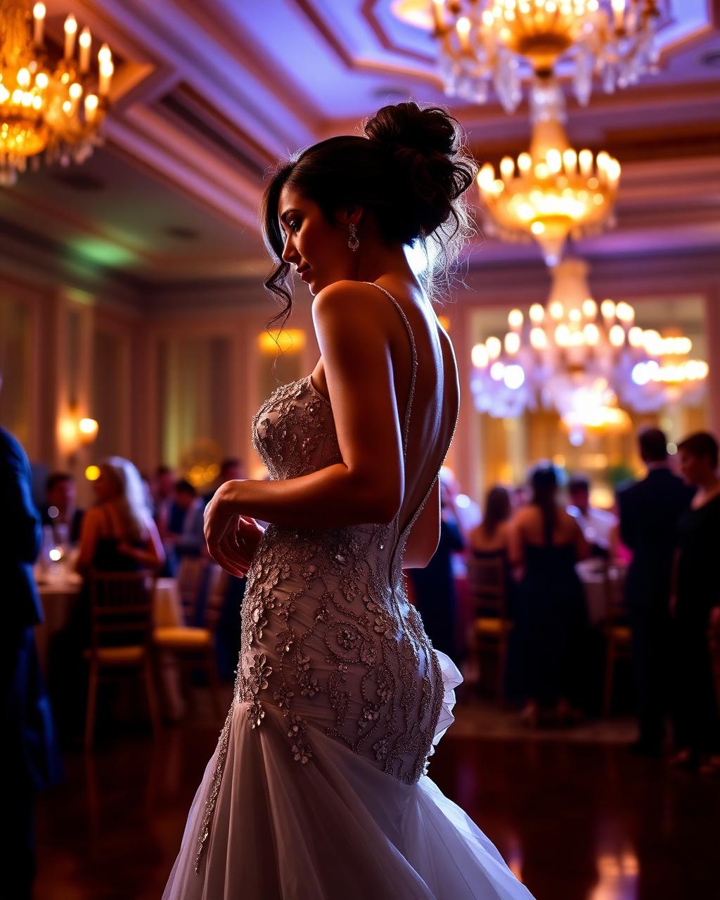 Festa de debutante elegante em salão luxuoso